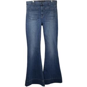 VERONICA BEARD Sheridan Exaggerated Flare High Rise Jeans Women's 31/12 Blue